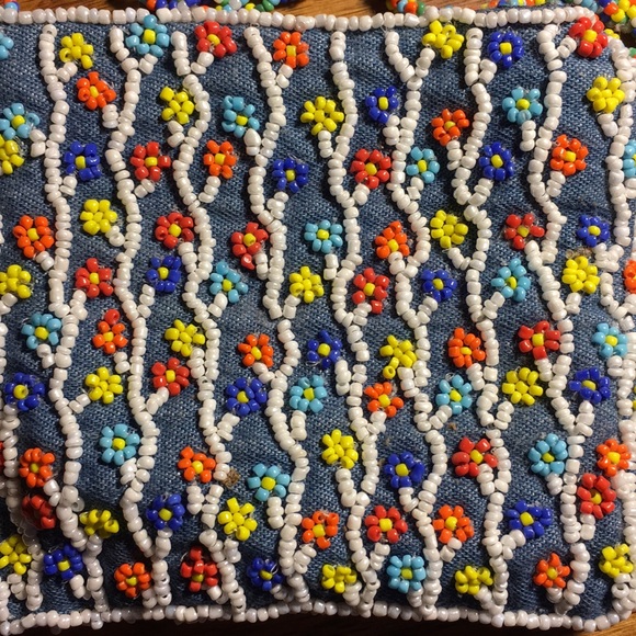 Pierre Urbach mini beaded crossbody purse. - Picture 2 of 3